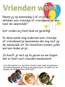 Uitnodiging vriendenweek okt 2014