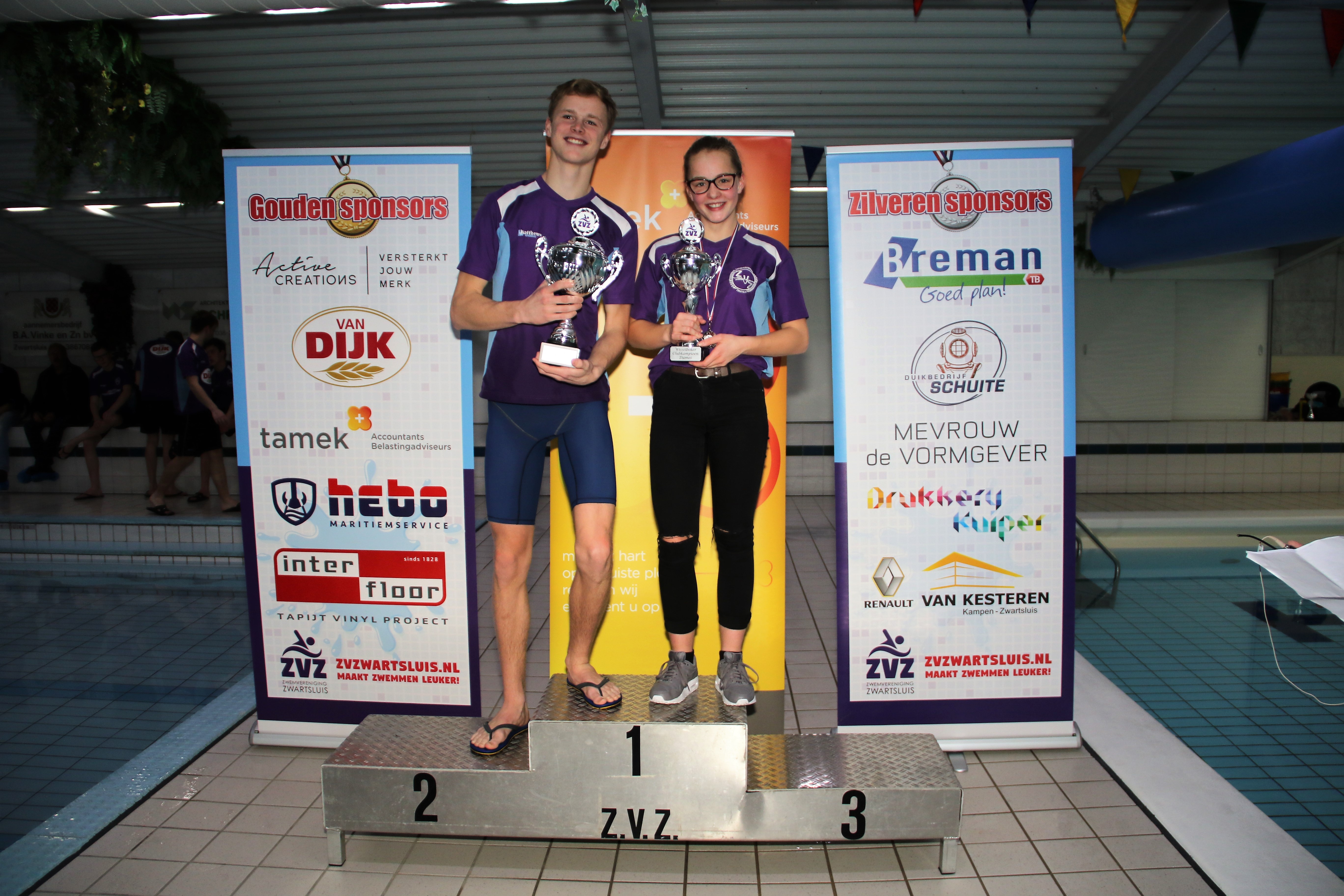 Myrthe Dorgelo en Daan Jansema ZvZ clubkampioenen 2019