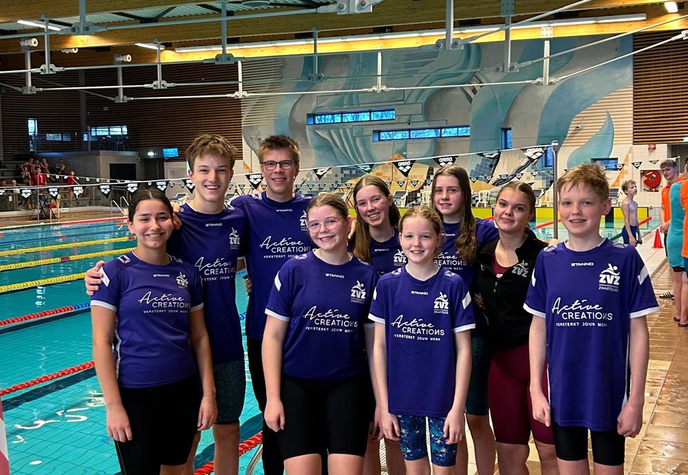 ZVZ zwemt sterk op Overijsselse B-kampioenschappen in Nijverdal