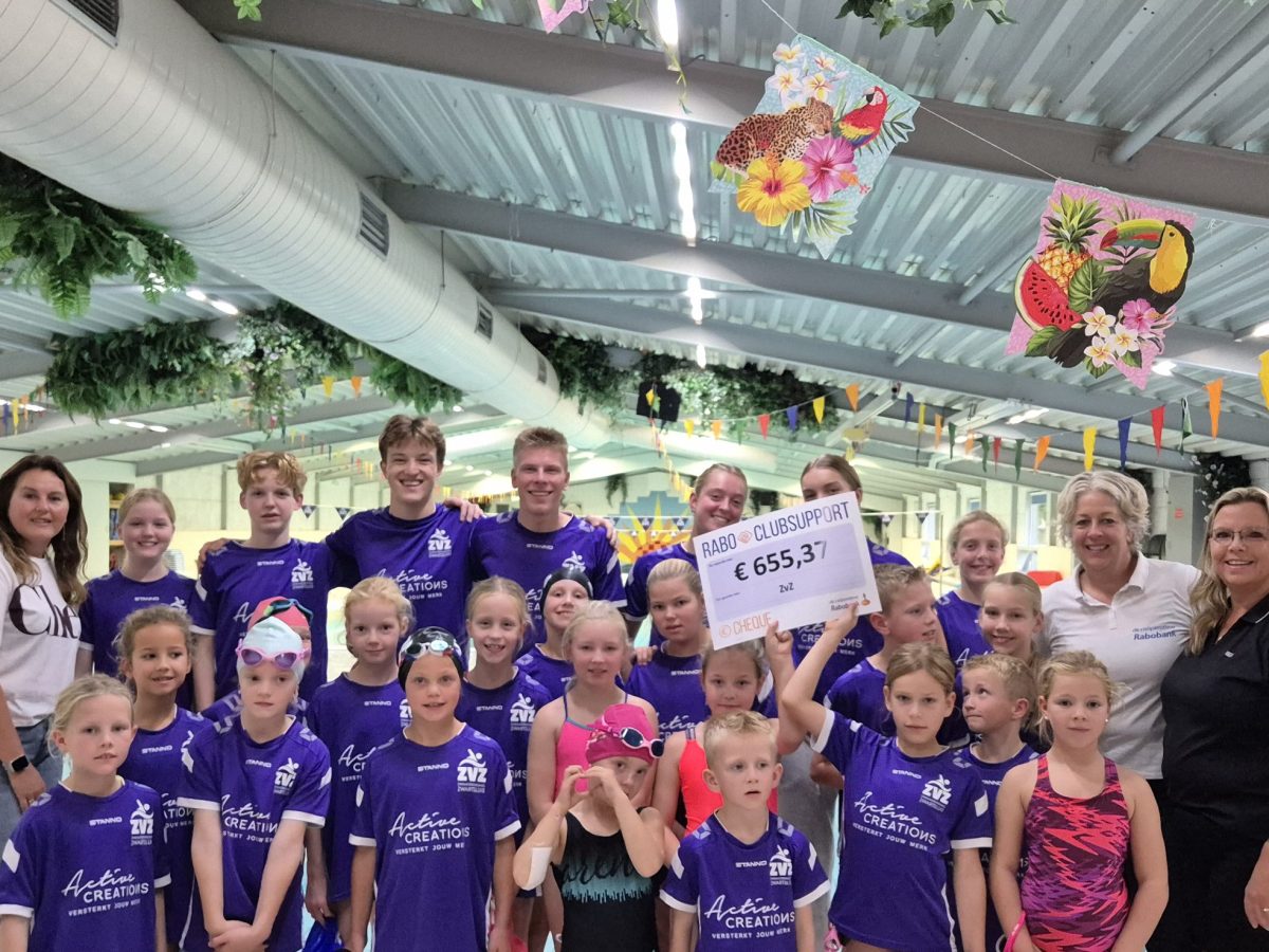Cheque Rabo ClubSupport t.w.v. € 655,37